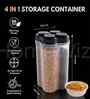 Assorted Plastic Cereal Dispenser Large Kitchen Storage Keeper with Lids
