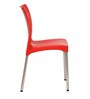 Plastic Chair in Red Colour , (Set Of 2)