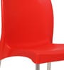 Plastic Chair in Red Colour , (Set Of 2)