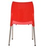 Plastic Chair in Red Colour , (Set Of 2)