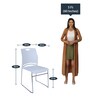 Evan Guest Chair in White Colour