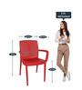 Plastic Chair in Red Colour