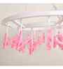 Plastic Cloth Drying Hanger with 25 Pegs Clips for Home Plastic Cloth Clips