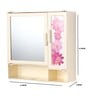 Plastic Double Door Bathroom Cabinet With Lower Shelf