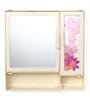 Plastic Double Door Bathroom Cabinet With Lower Shelf