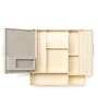 Plastic Double Door Bathroom Cabinet With Lower Shelf