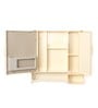 Plastic Double Door Bathroom Cabinet With Towel Rod