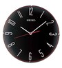 Black Plastic Elegant Modern Wall Clock