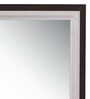 Plastic Bathroom Mirror In Brown (L: 15, W: 1, H: 21 Inches)