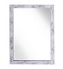 Plastic Bathroom Mirror In White (L: 14, W: 1, H: 20 Inches)