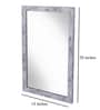Plastic Bathroom Mirror In White (L: 14, W: 1, H: 20 Inches)