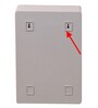 Plastic Grey 4 Compartments Bathroom Cabinet With Mirror