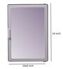 Plastic Grey 4 Compartments Bathroom Cabinet With Mirror