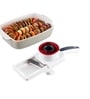 Handheld White & Red Plastic Handheld Slicer