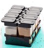 Plastic Kitchen 8 Pcs Sets Airtight Spice Rack Storage Jar Masala Box Spice Container Idle for, Easy Flow Spice Storage Container with Tray