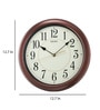 Brown Plastic Lumibrite Synthetic Modern Wall Clock