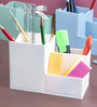 Plastic Pen Holder With 3 Compartments