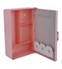 Plastic Pink Bathroom Cabinet With Mirror