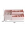 Plastic Pink Table Organiser Multiple Sections