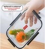 Transparent & Black Air Tight (Set of 5)Storage Container with Leak Proof Lid