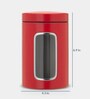 Window 1.4 Ltr Red Plastic Jar Container