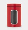 Window 1.4 Ltr Red Plastic Jar Container
