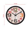 Plastic Round Wall Clock In Black