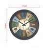 Plastic Round Wall Clock In Black