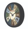 Plastic Round Wall Clock In Black