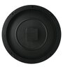 Plastic Round Wall Clock In Black