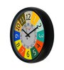 Black Round Plastic Wall Clock