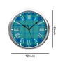 Plastic Green Round Wall Clock