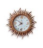 Brown Polypropylene Sun Modern Wall Clock