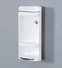 Plastic Corner Bathroom Shelf In White (L: 7, W: 5.5, H: 15 Inches)
