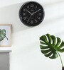 Black Plastic Wall Modern Wall Clock