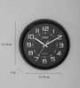 Black Plastic Wall Modern Wall Clock