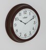 Rosewood Finish Plastic Wall Clock
