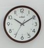 Rosewood Plastic Smite Modern Wall Clock