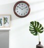 Rosewood Finish Plastic Wall Clock