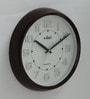 Stylish Plastic Wall Clock In Rosewood Finish