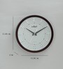 Plastic Rosewood Finish Wall Clock