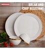Plastic White BPA Free Set of 2 Dinner Sets