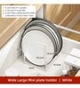 White Carbon Steel Plate Stand