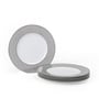 White Platina Dinner Plate