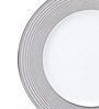 White Platina Dinner Plate