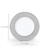 White Platina Dinner Plate