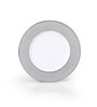 White Platina Dinner Plate