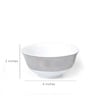 White Platina Small Serve Bowl