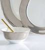 White Platina Small Serve Bowl