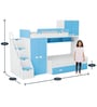 Play Bunk Bed in Blue & White Colour